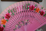 Wooden Hand Fan - Pink