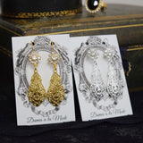 Edwardian Cluster and Dangle Earrings