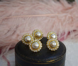 Rhinestone Hair Decorations - Gold and Pearl