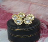 Rhinestone Hair Decorations - Gold and Crystal