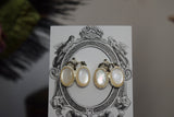 ON SALE! Pochahontas Replica Mother of Pearl Earrings  - Museum Reproductions