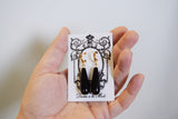 Black Onyx Teardrop Earrings