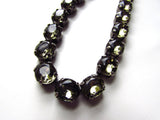 Gunmetal Grey Riviere Necklace - Small Oval