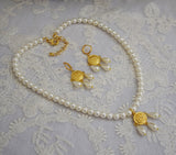 Renaissance Pearl and Coin Necklace