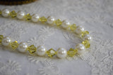 Pearl and Yellow Renaissance Necklace