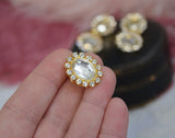 Rhinestone Hair Decorations - Gold and Crystal