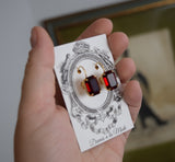 Garnet Swarovski Earrings - Medium Octagon