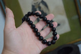 Large Black Beaded Necklace