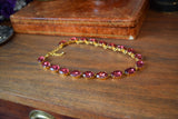 Sample Sale! Dark Pink Aurora Necklace - Large Oval