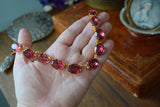 Sample Sale! Dark Pink Aurora Necklace - Large Oval