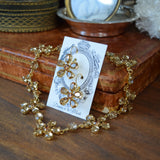 Light Colorado Topaz Floral Necklace