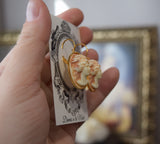 Classical Cameo Earrings - Red/Black or Pink/Ivory - Extra Large Oval
