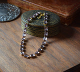 Sample Sale! Light Purple Crystal Collet Necklace - Medium Octagon
