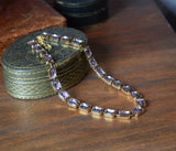 Sample Sale! Light Purple Crystal Collet Necklace - Medium Octagon