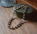 Sample Sale! Light Purple Crystal Collet Necklace - Medium Octagon