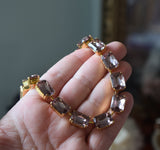 Sample Sale! Light Purple Crystal Collet Necklace - Medium Octagon