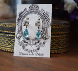 BLACK FRIDAY Aquamarine Navette Earrings