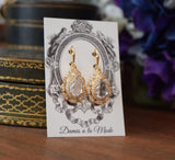 BLACK FRIDAY Crystal Cluster Teardrop Earrings