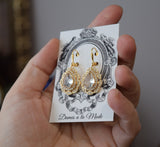 BLACK FRIDAY Crystal Cluster Teardrop Earrings