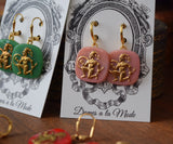 BLACK FRIDAY Greek Warrior Cameo Earrings