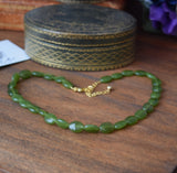 BLACK FRIDAY Olive green beaded necklace - Sample Sale