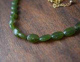 BLACK FRIDAY Olive green beaded necklace - Sample Sale