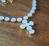 BLACK FRIDAY Moonstone Collet Necklace with Cross Pendant