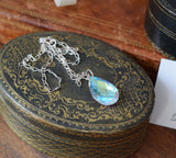 BLACK FRIDAY Fantasy Ice Blue Pendant Necklace