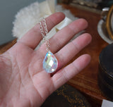 BLACK FRIDAY Fantasy Ice Blue Pendant Necklace