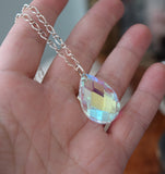 BLACK FRIDAY Fantasy Ice Blue Pendant Necklace