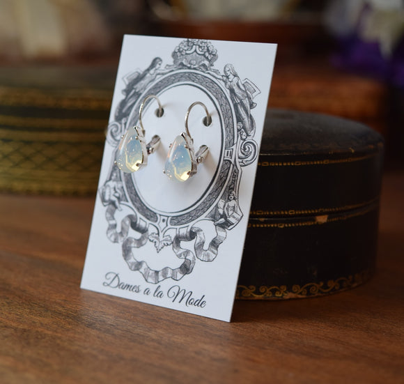 BLACK FRIDAY Moonstone Teardrop Earrings