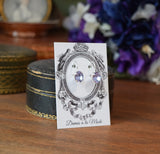 BLACK FRIDAY Alexandrite Swarovski Earrings - Tiny Oval