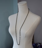 BLACK FRIDAY Long Jet Beaded Chain