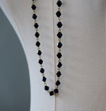 BLACK FRIDAY Long Jet Beaded Chain