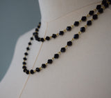 BLACK FRIDAY Long Jet Beaded Chain