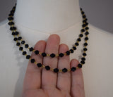 BLACK FRIDAY Long Jet Beaded Chain