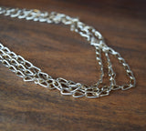 BLACK FRIDAY Very Long Golden faceted chain