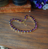 BLACK FRIDAY Sample Sale! Swarovski Amethyst Necklace - Small Round