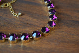 BLACK FRIDAY Sample Sale! Swarovski Amethyst Necklace - Small Round