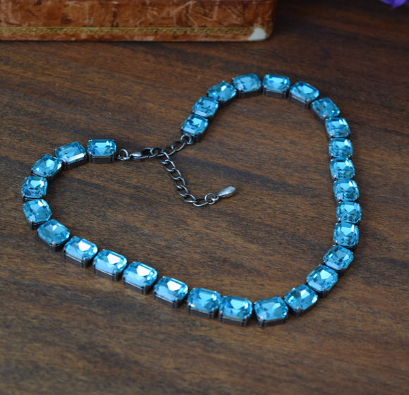 BLACK FRIDAY Sample Sale! Aurora Aquamarine Necklace - Small Octagon