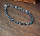 BLACK FRIDAY Mother of Pearl Collet Necklace - Medium Oval