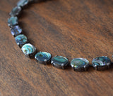 BLACK FRIDAY Mother of Pearl Collet Necklace - Medium Oval