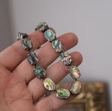 BLACK FRIDAY Mother of Pearl Collet Necklace - Medium Oval