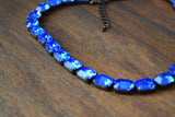 BLACK FRIDAY Sample Sale! Swarovski Sapphire Necklace - Small Octagon