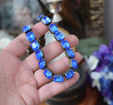 BLACK FRIDAY Sample Sale! Swarovski Sapphire Necklace - Small Octagon