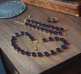 BLACK FRIDAY Parure - Amethyst - Medium Round