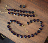 BLACK FRIDAY Parure - Amethyst - Medium Round