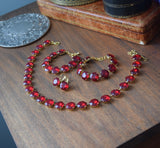 BLACK FRIDAY Parure - Ruby - Medium Round