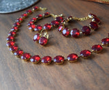 BLACK FRIDAY Parure - Ruby - Medium Round