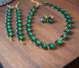BLACK FRIDAY Parure - Emerald - Medium Round
